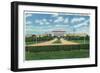 College Station, Texas - Panoramic View of the Main Entrance to Texas a and M College, c.1942-Lantern Press-Framed Art Print