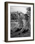 College Students Hoeing Small Plot in University of Hawaii Agriculture and Home Gardening School-Eliot Elisofon-Framed Photographic Print