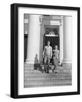 College Students on Building Steps-Philip Gendreau-Framed Photographic Print