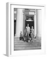 College Students on Building Steps-Philip Gendreau-Framed Photographic Print