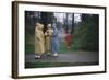 College Women During a Rain Storm at Michigan State University, Lansing Michigan 1954-Nina Leen-Framed Photographic Print