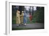 College Women During a Rain Storm at Michigan State University, Lansing Michigan 1954-Nina Leen-Framed Photographic Print