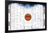 COLLEGIATE - 64 TEAM BRACKET-null-Framed Standard Poster