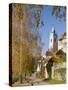 Collegiate Church in Durnstein, an Icon of the Wachau Area. Austria-Martin Zwick-Stretched Canvas