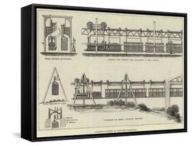 Collett's System of Elevated Railways-null-Framed Stretched Canvas