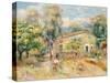 Collettes Farmhouse, Cagnes, 1910-Pierre-Auguste Renoir-Stretched Canvas