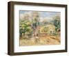 Collettes Farmhouse, Cagnes, 1910-Pierre-Auguste Renoir-Framed Premium Giclee Print