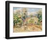 Collettes Farmhouse, Cagnes, 1910-Pierre-Auguste Renoir-Framed Premium Giclee Print