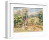 Collettes Farmhouse, Cagnes, 1910-Pierre-Auguste Renoir-Framed Premium Giclee Print