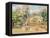 Collettes Farmhouse, Cagnes, 1910-Pierre-Auguste Renoir-Framed Stretched Canvas