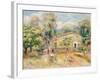 Collettes Farmhouse, Cagnes, 1910-Pierre-Auguste Renoir-Framed Giclee Print