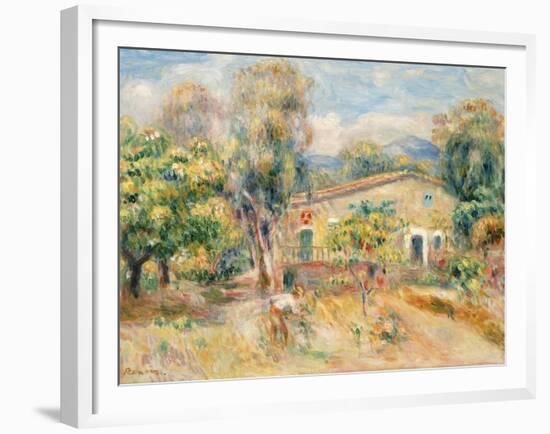 Collettes Farmhouse, Cagnes, 1910-Pierre-Auguste Renoir-Framed Giclee Print