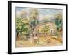 Collettes Farmhouse, Cagnes, 1910-Pierre-Auguste Renoir-Framed Giclee Print