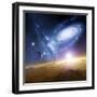 Colliding Galaxies, Artwork-Detlev Van Ravenswaay-Framed Premium Photographic Print