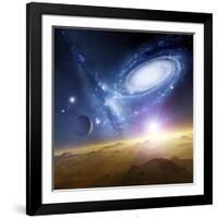 Colliding Galaxies, Artwork-Detlev Van Ravenswaay-Framed Photographic Print
