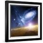 Colliding Galaxies, Artwork-Detlev Van Ravenswaay-Framed Photographic Print