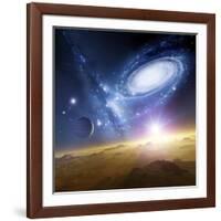 Colliding Galaxies, Artwork-Detlev Van Ravenswaay-Framed Photographic Print