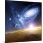 Colliding Galaxies, Artwork-Detlev Van Ravenswaay-Mounted Photographic Print