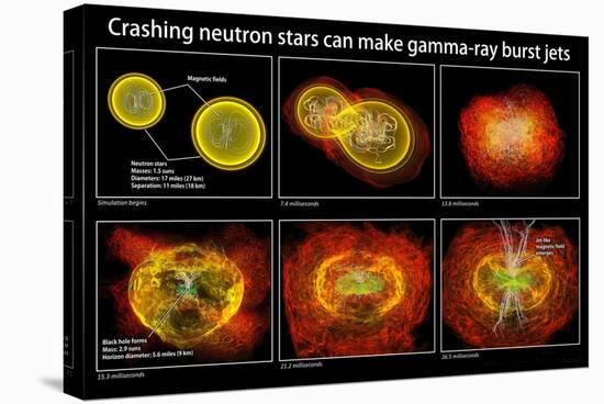 Colliding Neutron Stars Create Black Hole and Gamma-ray Burst-Science Source-Stretched Canvas