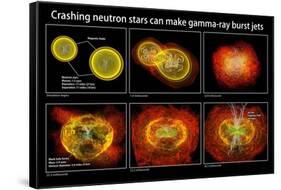 Colliding Neutron Stars Create Black Hole and Gamma-ray Burst-Science Source-Framed Stretched Canvas