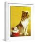 Collie and Kitten - Child Life-Jack Murray-Framed Giclee Print