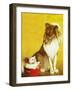 Collie and Kitten - Child Life-Jack Murray-Framed Premium Giclee Print