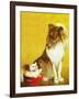 Collie and Kitten - Child Life-Jack Murray-Framed Giclee Print