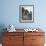 Collie Sheepdog Sitting in Road Leading Up Toward Castle Farm Owned by Beatrix Potter-George Rodger-Framed Photographic Print displayed on a wall