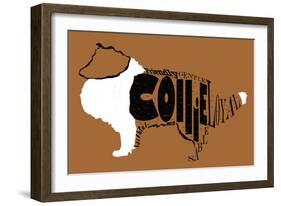 Collie Word 2-Karen Williams-Framed Giclee Print