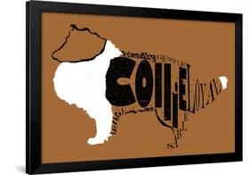 Collie Word 2-Karen Williams-Framed Giclee Print