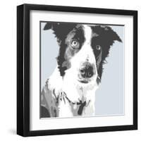 Collie-Emily Burrowes-Framed Art Print