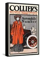 Collier's Automobile Number, New York, January 17th, 1903-Edward Penfield-Framed Stretched Canvas