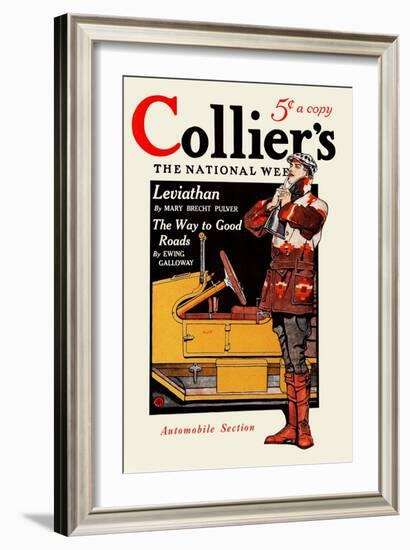 Collier'S, Automobile Section. Collier's for January 10, in Two Sections. Section Two.-Edward Penfield-Framed Art Print