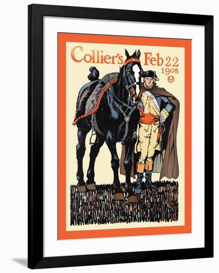 Collier's Feb 22 1908-Edward Penfield-Framed Art Print