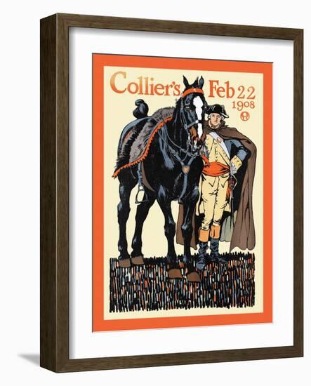 Collier's Feb 22 1908-Edward Penfield-Framed Art Print