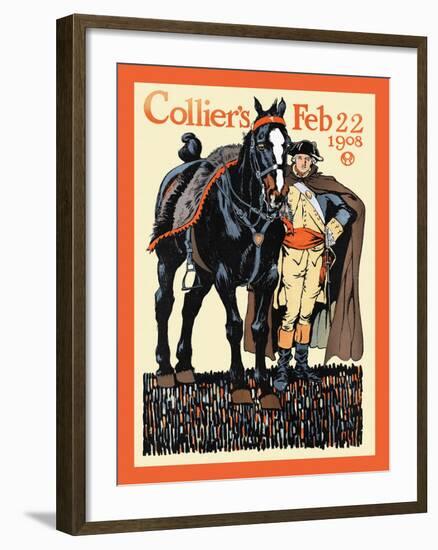 Collier's Feb 22 1908-Edward Penfield-Framed Art Print