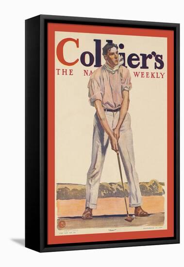 Collier'S. "Fore!"-Edward Penfield-Framed Stretched Canvas