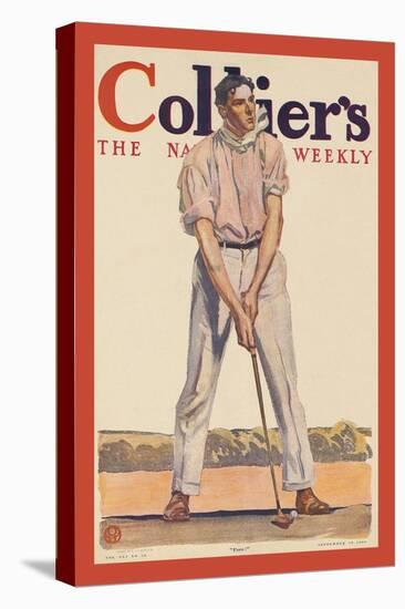 Collier'S. "Fore!"-Edward Penfield-Stretched Canvas