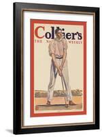 Collier'S. "Fore!"-Edward Penfield-Framed Art Print