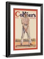 Collier'S. "Fore!"-Edward Penfield-Framed Art Print