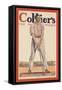 Collier's. "Fore!"-Edward Penfield-Framed Stretched Canvas