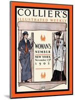 Collier's Illustrated Weekly. Woman's Number, New York, November 15th, 1902-Edward Penfield-Mounted Art Print