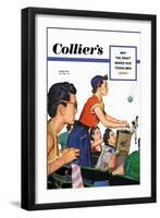 Collier's: Lady's Day, It's in the Bag-null-Framed Art Print