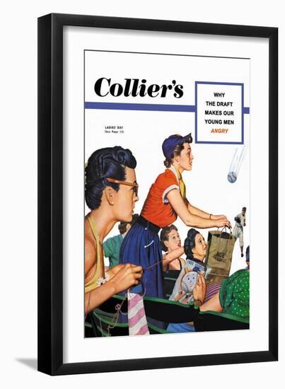 Collier's: Lady's Day, It's in the Bag-null-Framed Art Print