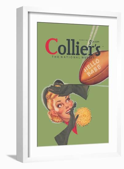 Collier's National Weekly, Hello Babe-null-Framed Art Print