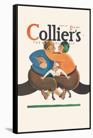 Collier's National Weekly, Referee in the Middle-null-Framed Stretched Canvas