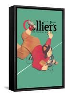 Collier's National Weekly, When the Press Get Tackled-null-Framed Stretched Canvas