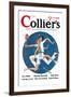 Collier's: Tennis Collision-null-Framed Art Print