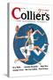 Collier's: Tennis Collision-null-Stretched Canvas