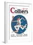 Collier's: Tennis Collision-null-Framed Art Print